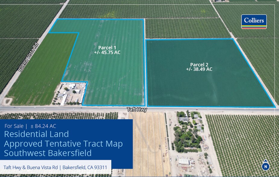 Taft Highway & Buena Vista Road, Bakersfield, CA à vendre - Photo de l’immeuble – Image 1 sur 7