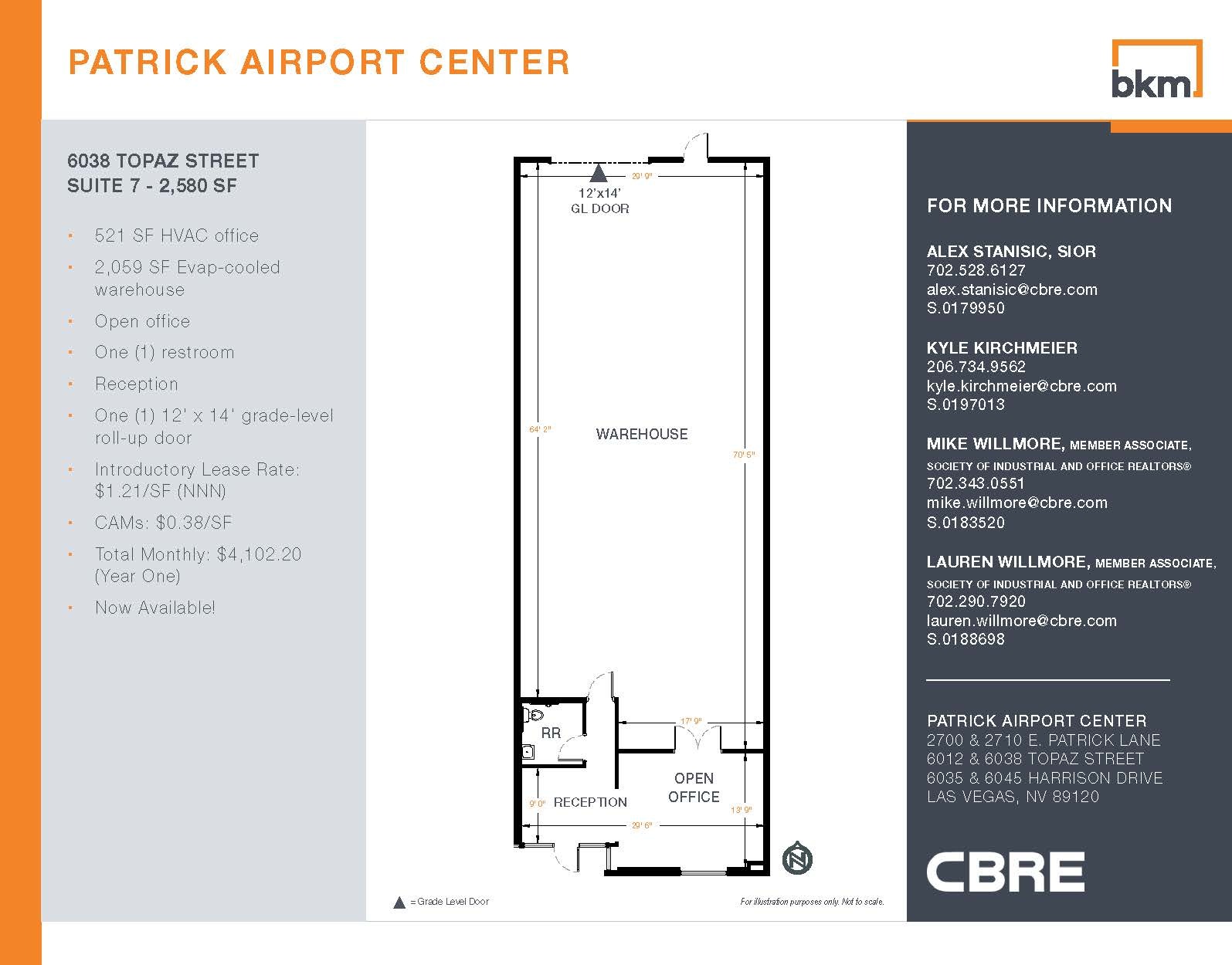 2700 E Patrick Ln, Las Vegas, NV à louer Plan d’étage– Image 1 sur 1