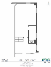 11821 E I-10 Fwy, Houston, TX à louer Plan d’étage– Image 1 sur 1