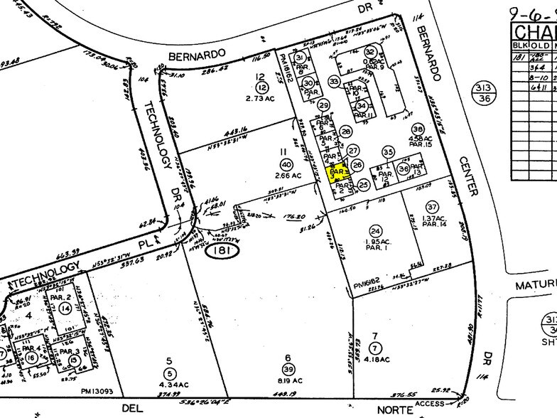 15932 Bernardo Center Dr, San Diego, CA à louer - Plan cadastral – Image 2 sur 8