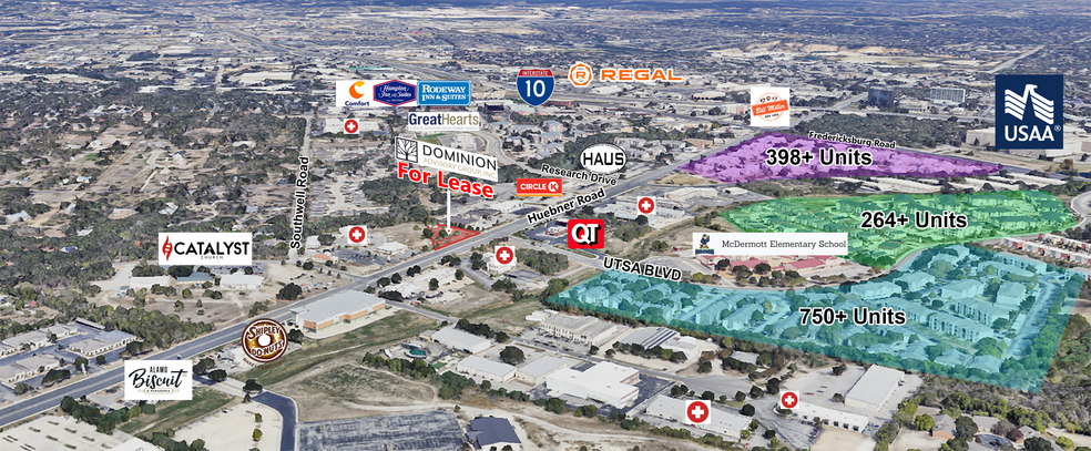 9989 Huebner Rd, San Antonio, TX à louer - Photo de l’immeuble – Image 2 sur 3