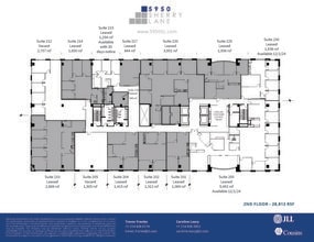 5950 Sherry Ln, Dallas, TX à louer Plan d’étage– Image 2 sur 2