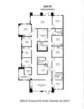 2540 Arrowood Rd, Charlotte, NC à louer Plan d’étage– Image 1 sur 1