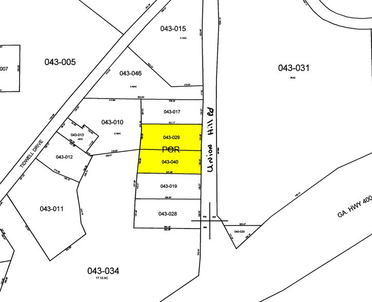 1326 Union Hill Rd, Alpharetta, GA à louer - Plan cadastral – Image 2 sur 4