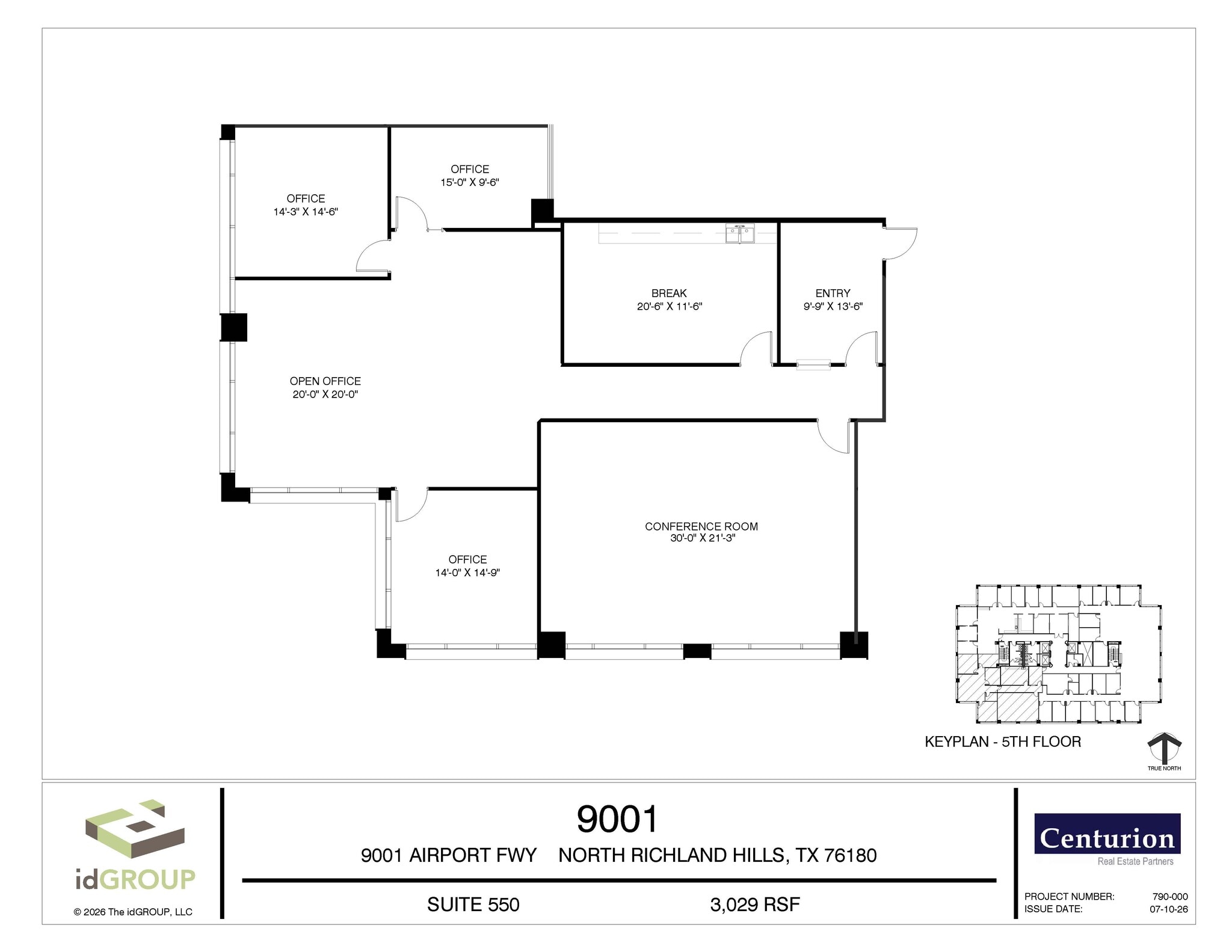 9001-9003 Airport Fwy, North Richland Hills, TX à louer Plan d’étage– Image 1 sur 1