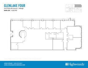 4141 Parklake Ave, Raleigh, NC à louer Plan d’étage– Image 1 sur 1