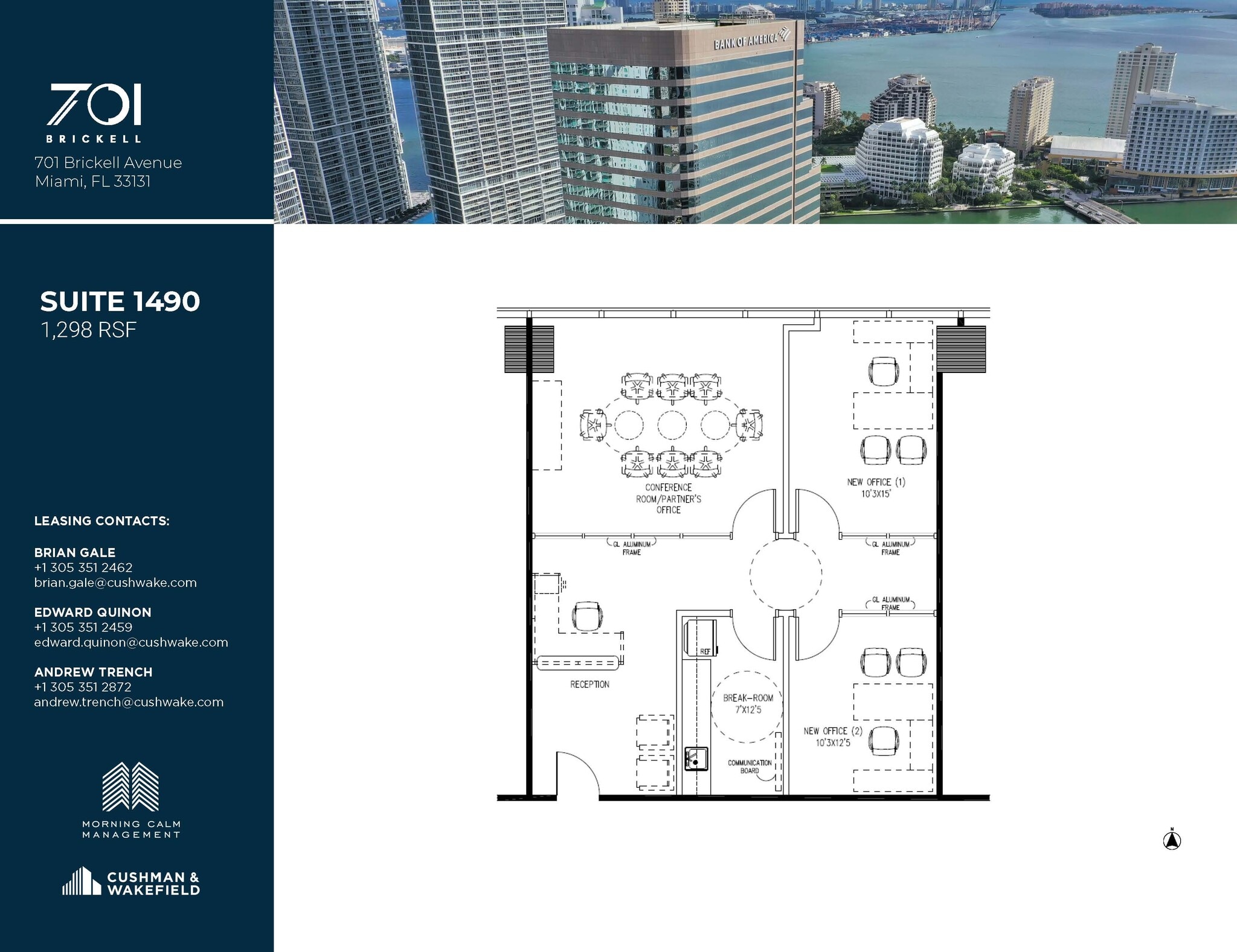 701 Brickell Ave, Miami, FL à louer Plan d’étage– Image 1 sur 1