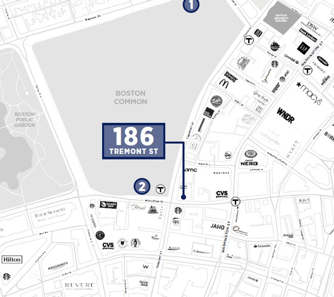 186 Tremont St, Boston, MA à louer - Plan de site – Image 2 sur 2