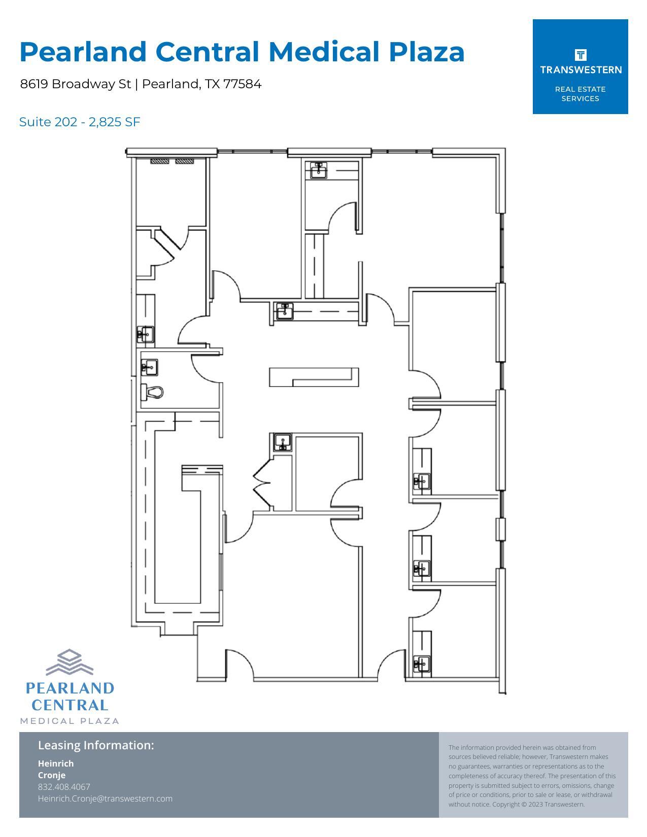8619 Broadway St, Pearland, TX à louer Plan d’étage– Image 1 sur 1