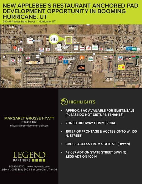 980 W State St, Hurricane, UT à louer - Aérien – Image 2 sur 6