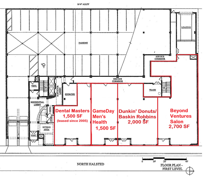 2706 N Halsted St, Chicago, IL à vendre - Plan de site – Image 2 sur 6