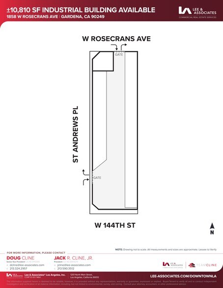 1858 W Rosecrans Ave, Gardena, CA à vendre - Plan de site – Image 2 sur 2