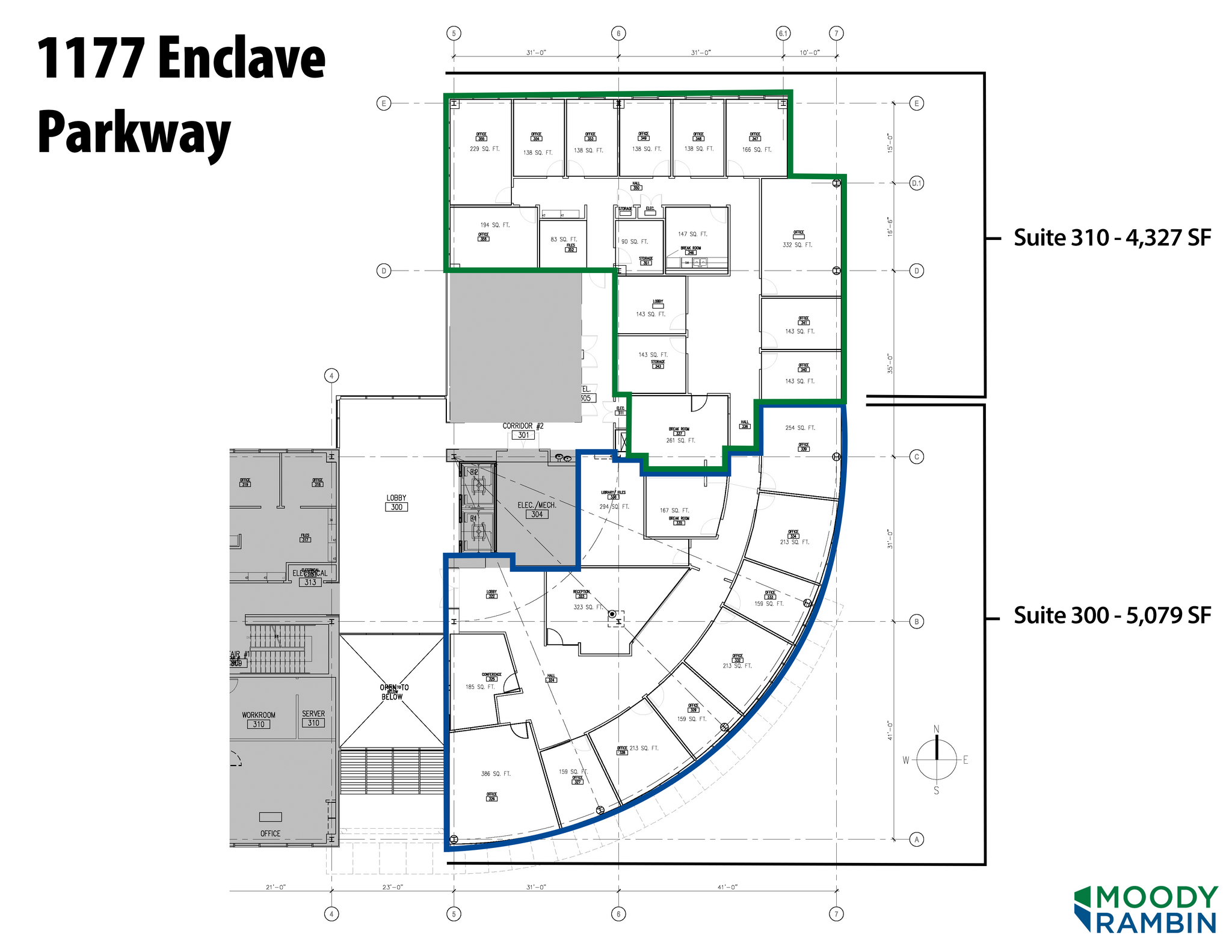 1177 Enclave Pky, Houston, TX à louer Plan d’étage– Image 1 sur 1