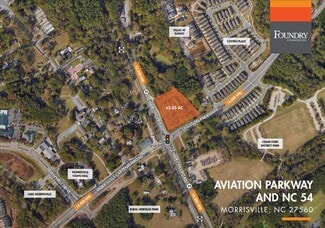 Plus de détails pour Aviation Parkway and NC 54 Hwy, Morrisville, NC - Terrain à vendre