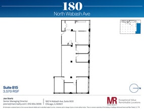 180 N Wabash Ave, Chicago, IL à louer Plan d’étage– Image 1 sur 9