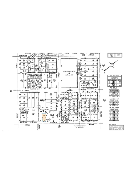 361 Lytton Ave, Palo Alto, CA à louer - Plan cadastral – Image 2 sur 9