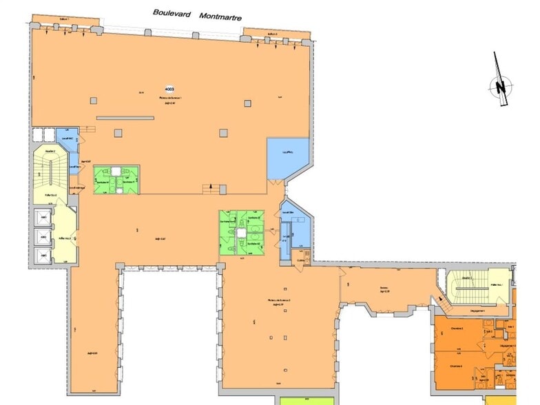5 boulevard Montmartre, Paris à louer - Plan d’étage – Image 2 sur 4