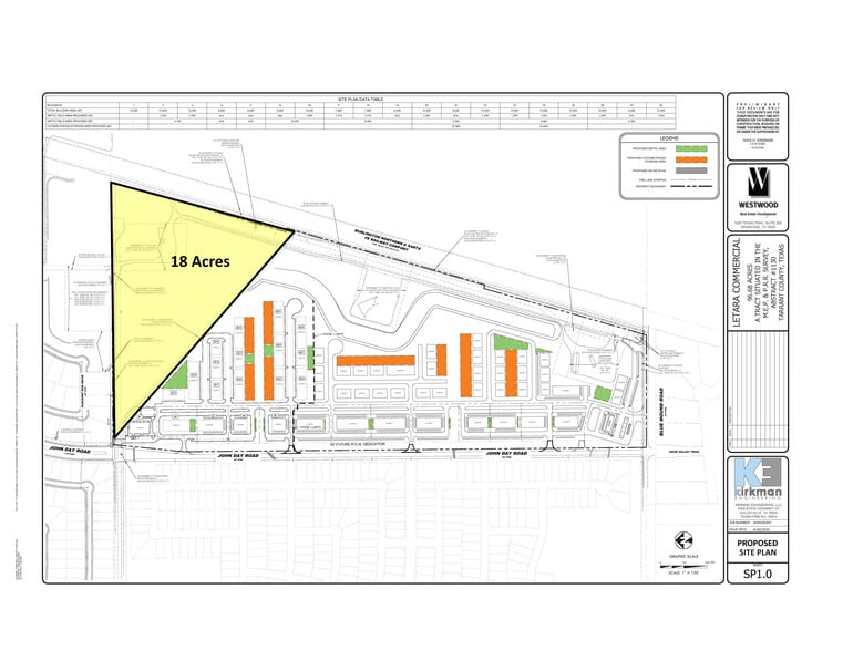 NE Quadrant John Day Rd. and Blue Mound Road, Haslet, TX à vendre - Plan de site – Image 2 sur 3