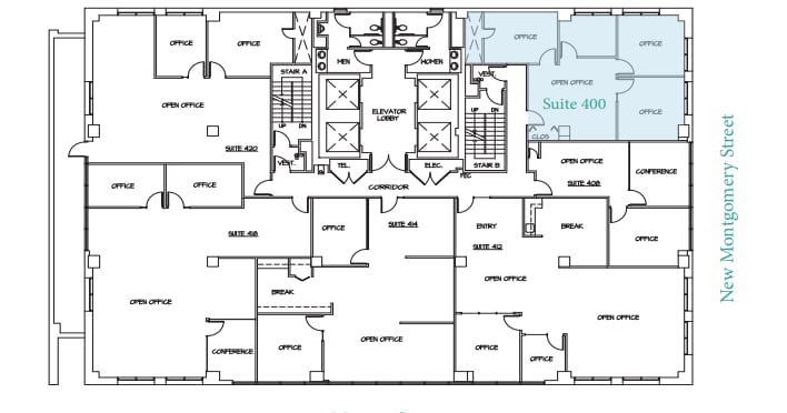 90 New Montgomery St, San Francisco, CA à louer Plan d’étage– Image 1 sur 1