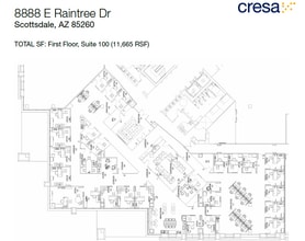8888 E Raintree Dr, Scottsdale, AZ à louer Plan d’étage– Image 1 sur 8