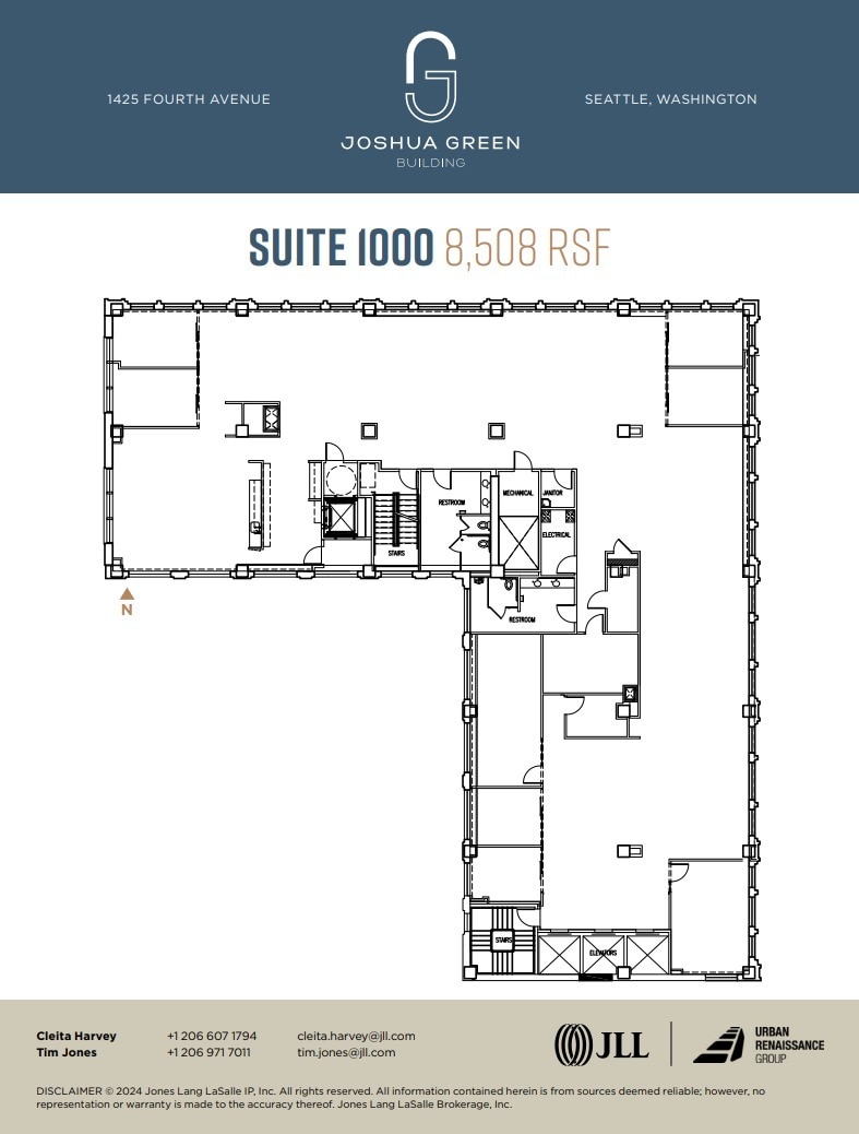 1425 4th Ave, Seattle, WA à louer Plan d’étage– Image 1 sur 1