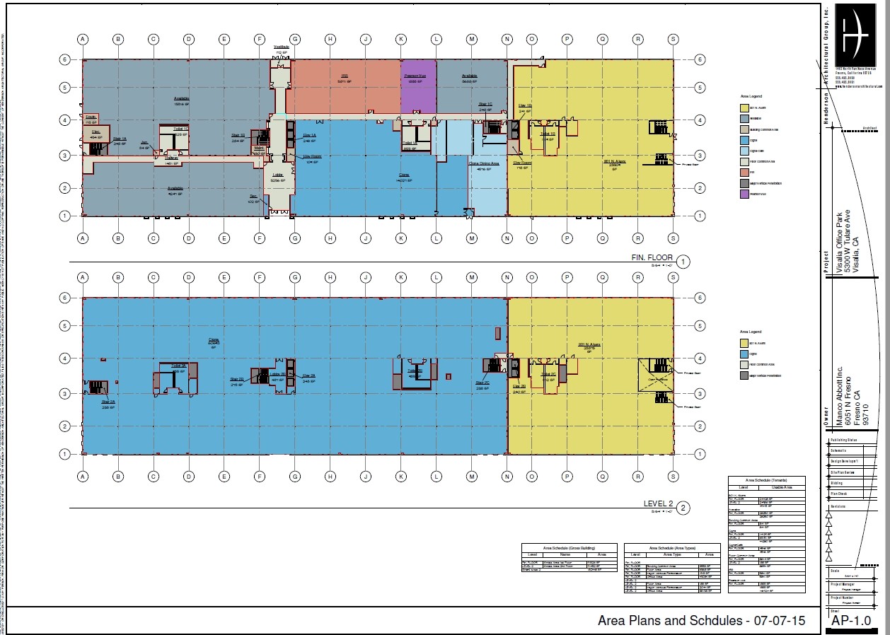 801-835 S Akers St, Visalia, CA à louer Plan d’étage– Image 1 sur 1