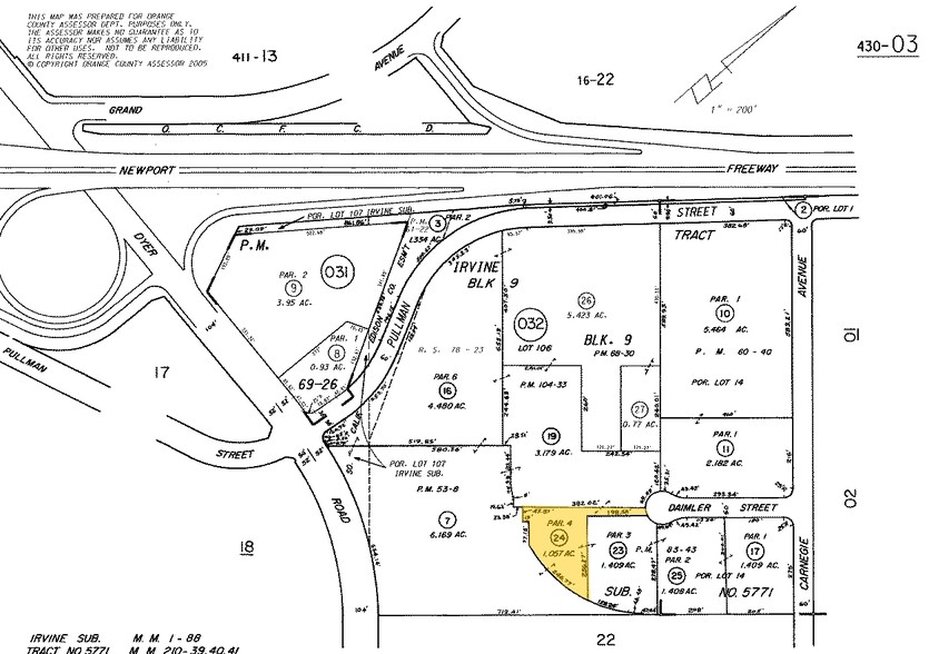 2621 S Daimler St, Santa Ana, CA à louer - Plan cadastral – Image 2 sur 2