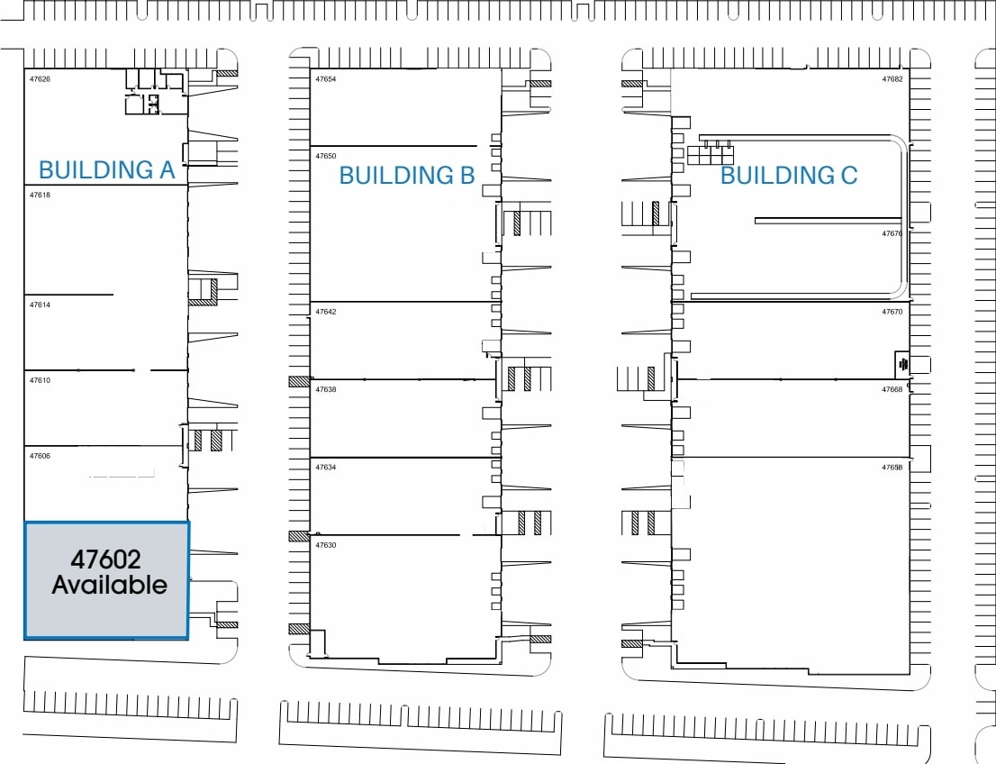 47602-47626 Kato Rd, Fremont, CA à louer Plan de site– Image 1 sur 1