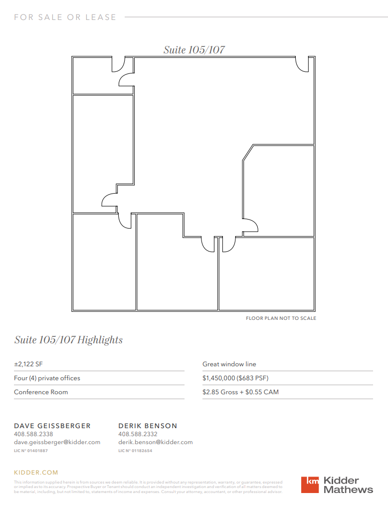 12280 Saratoga-Sunnyvale Rd, Saratoga, CA à louer Plan d’étage– Image 1 sur 1