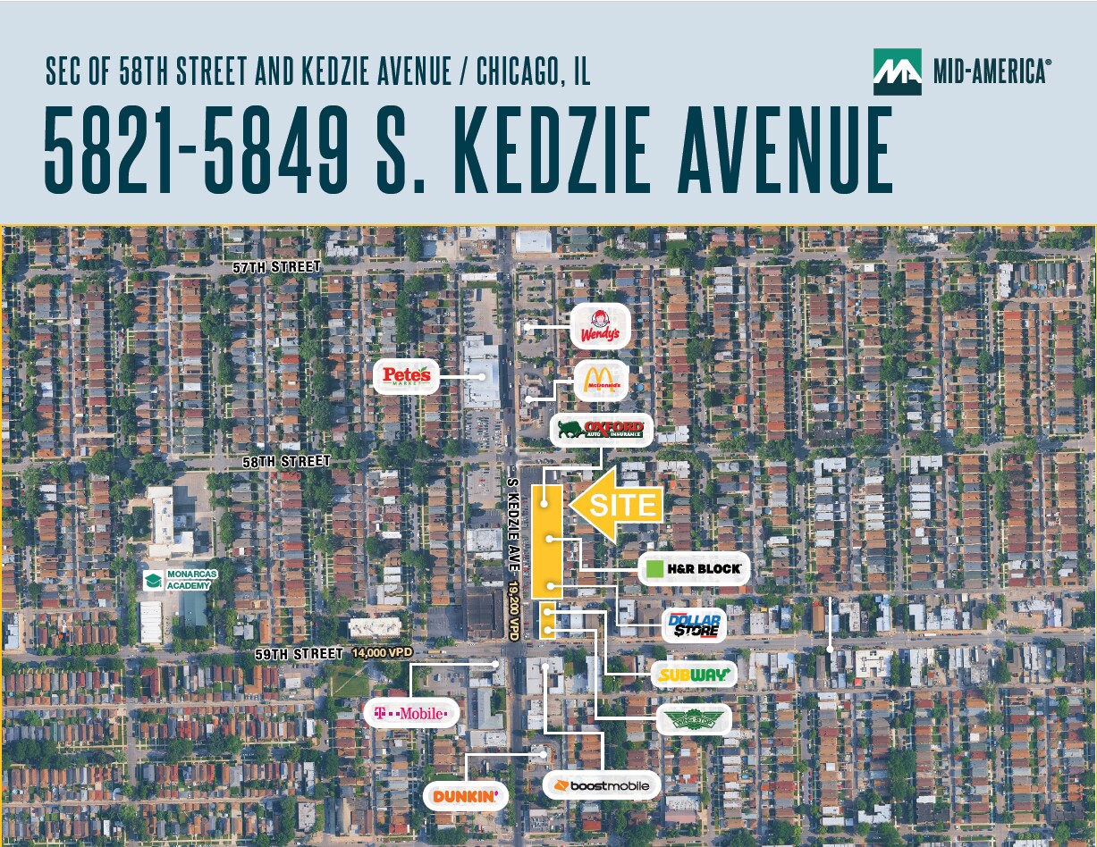 5821-5849 S Kedzie Ave, Chicago, IL à louer Photo principale– Image 1 sur 3