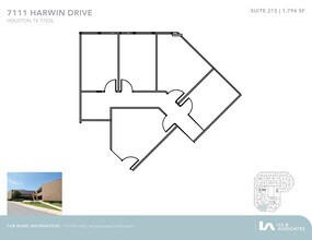 7111 Harwin Dr, Houston, TX à louer Plan d’étage– Image 1 sur 1
