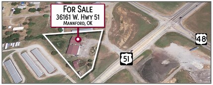 36161 W Highway 51, Mannford, OK - VUE AÉRIENNE  vue de carte - Image1