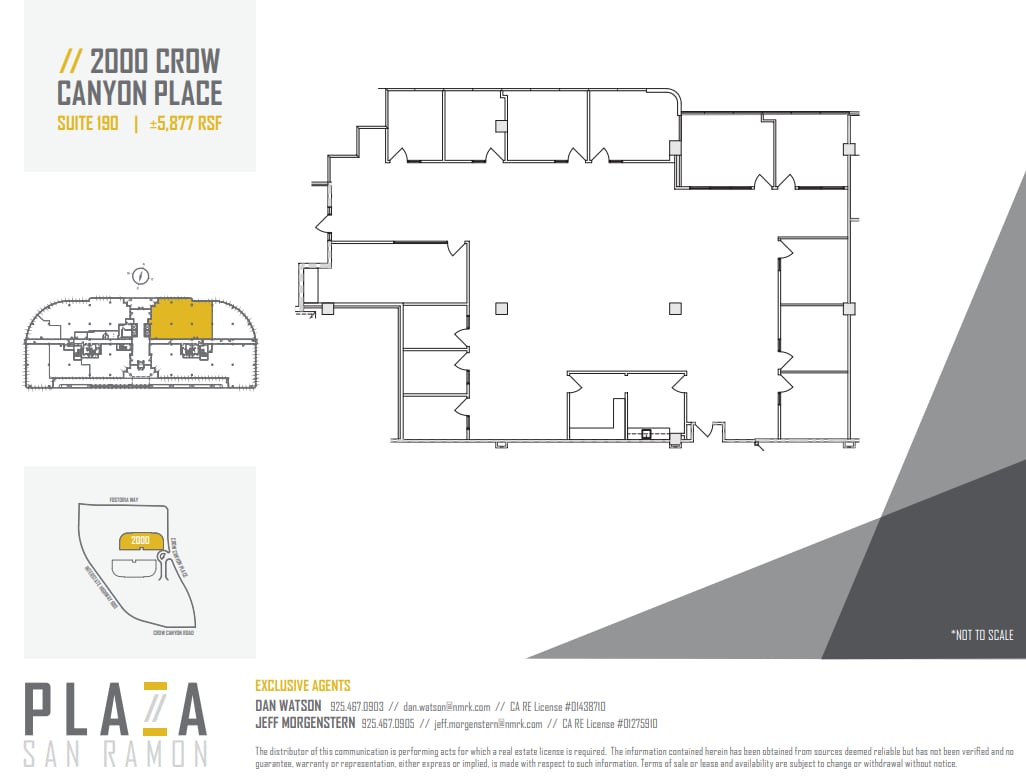 2010 Crow Canyon Pl, San Ramon, CA à louer Plan d’étage– Image 1 sur 1