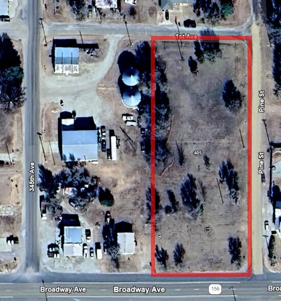 405 Broadway Ave, Burdett, KS à vendre - Aérien – Image 3 sur 4