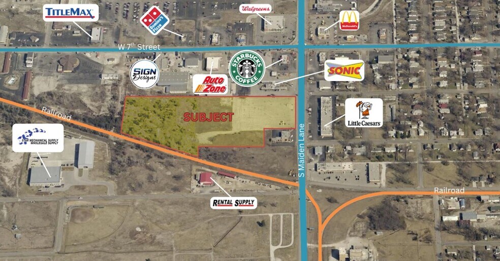 810 S Maiden Ln, Joplin, MO à vendre - Aérien – Image 2 sur 10