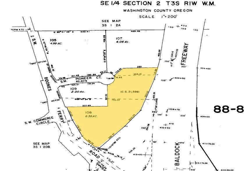 9150 SW Pioneer Ct, Wilsonville, OR à louer - Plan cadastral – Image 2 sur 10