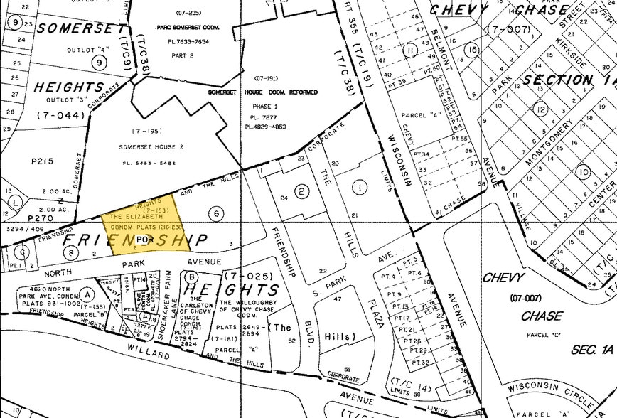 4601 N Park Ave, Chevy Chase, MD à vendre - Plan cadastral – Image 2 sur 5