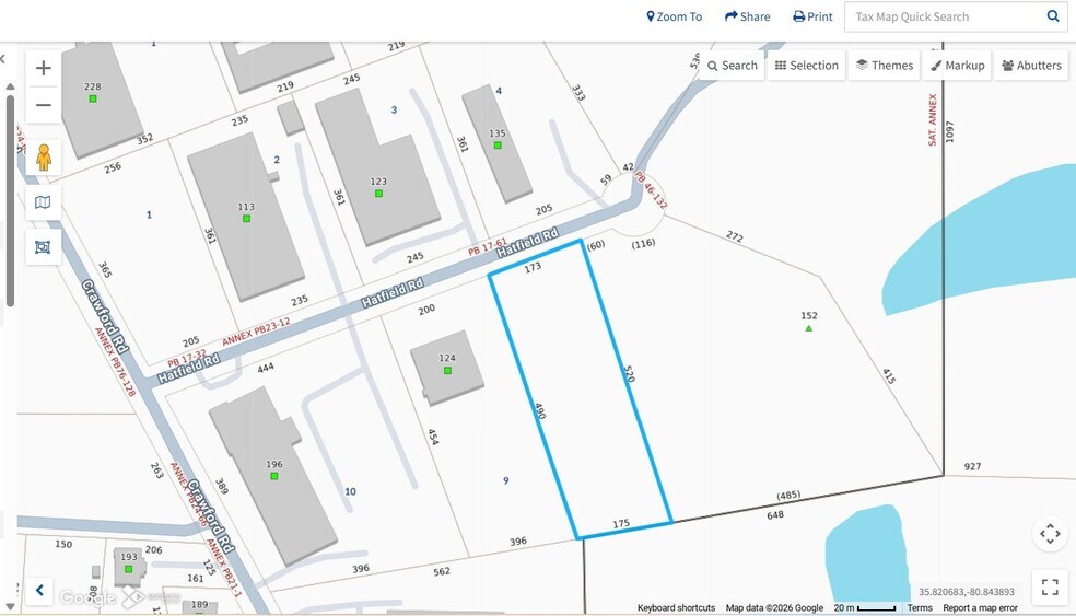Hatfield Road, Statesville, NC à vendre - Plan cadastral – Image 2 sur 10