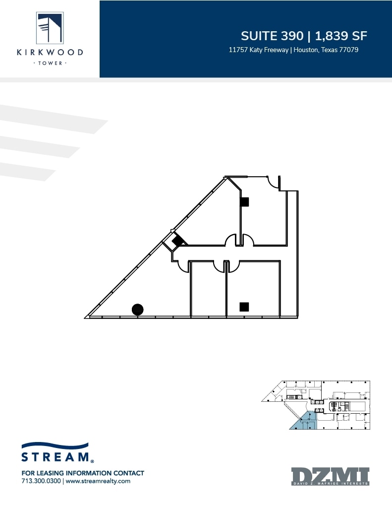 11757 Katy Fwy, Houston, TX à louer Plan d’étage– Image 1 sur 1