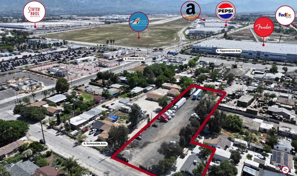 895 S Sunnyside Ave, San Bernardino, CA à vendre - Aérien – Image 2 sur 5