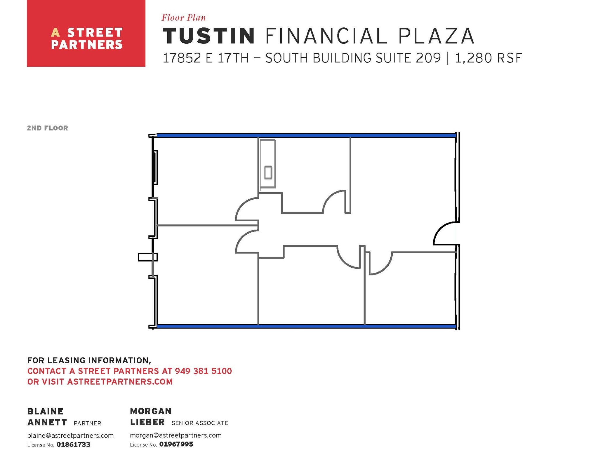 17852 E 17th St, Tustin, CA à louer Plan d’étage– Image 1 sur 1