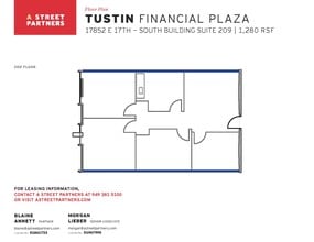 17852 E 17th St, Tustin, CA à louer Plan d’étage– Image 1 sur 1