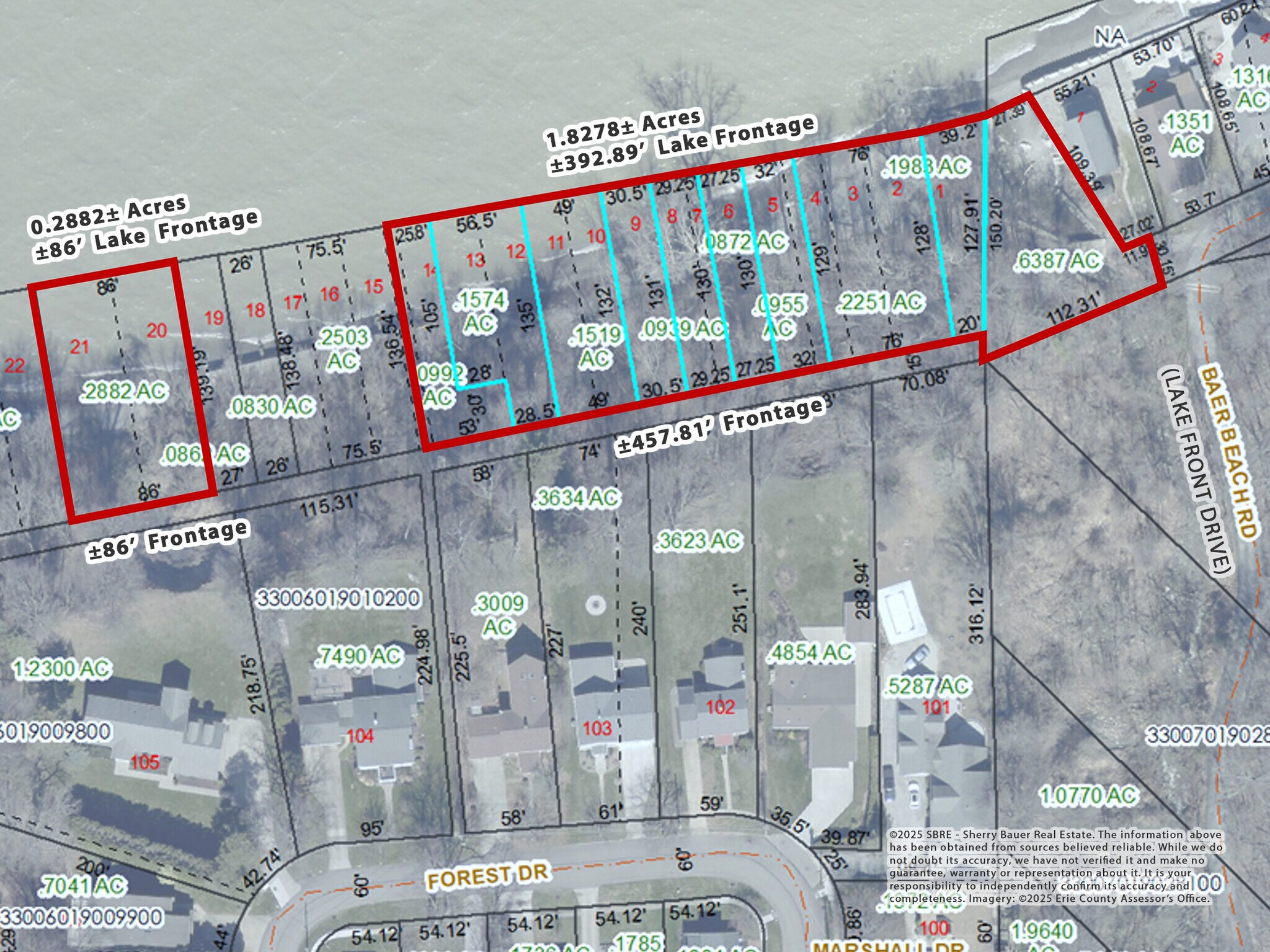 0 Lake Front Dr, Erie, PA à vendre Plan de site– Image 1 sur 24