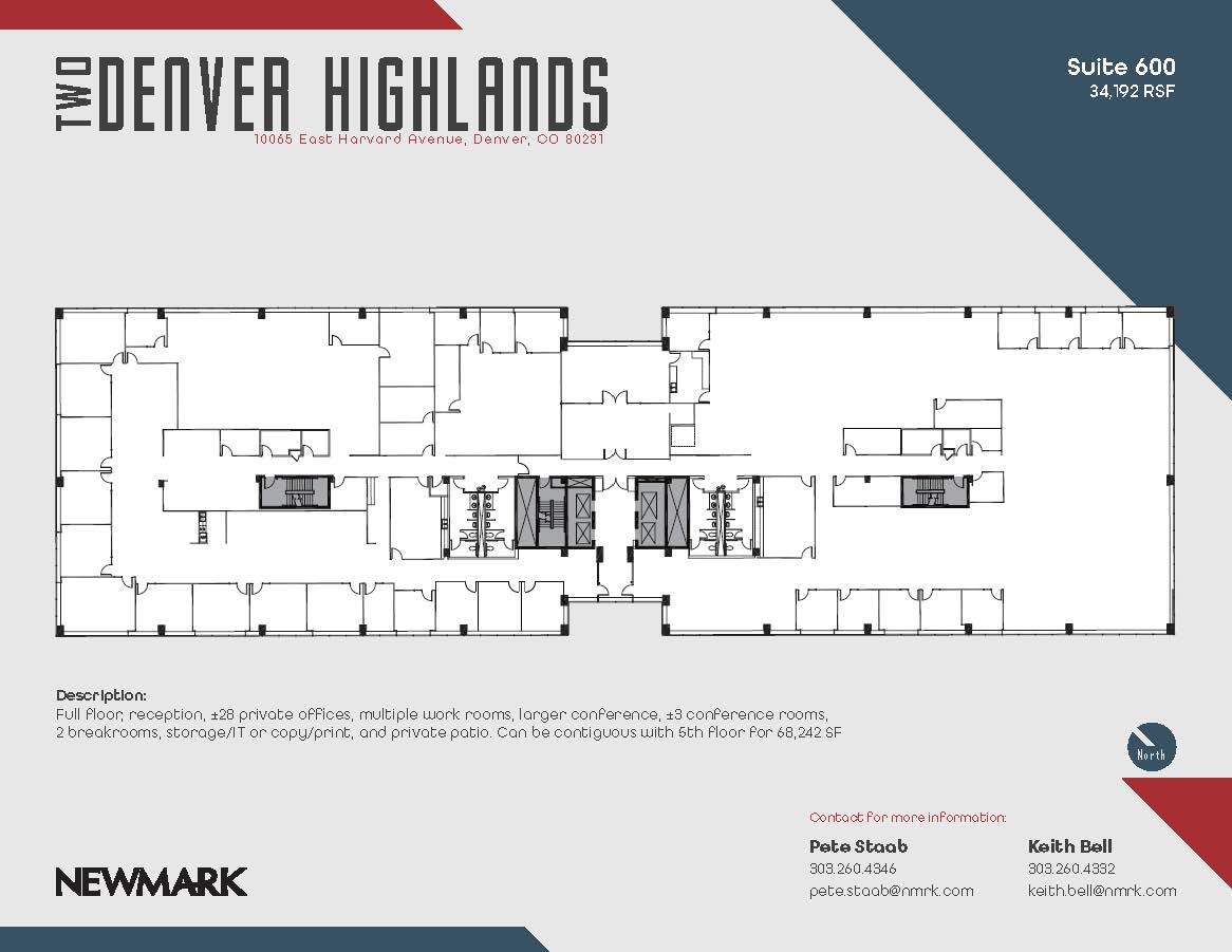 10375 E Harvard Ave, Denver, CO à louer Plan d’étage– Image 1 sur 1