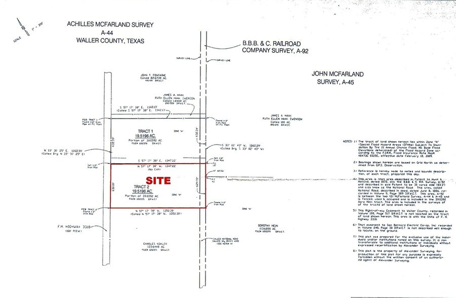 3200 FM 3318, Brookshire, TX à vendre - Plan cadastral – Image 3 sur 8