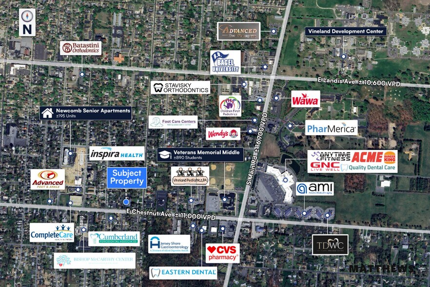 1076 E Chestnut Ave, Vineland, NJ à vendre - Photo de l’immeuble – Image 3 sur 3