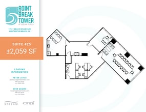 17011 Beach Blvd, Huntington Beach, CA à louer Plan d’étage– Image 1 sur 2