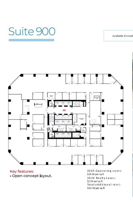 240 4 Av SW, Calgary, AB à louer Plan d’étage– Image 1 sur 1