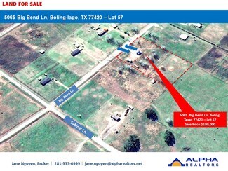 Plus de détails pour 5065 Big Bend Ln, Boling, TX - Terrain à vendre