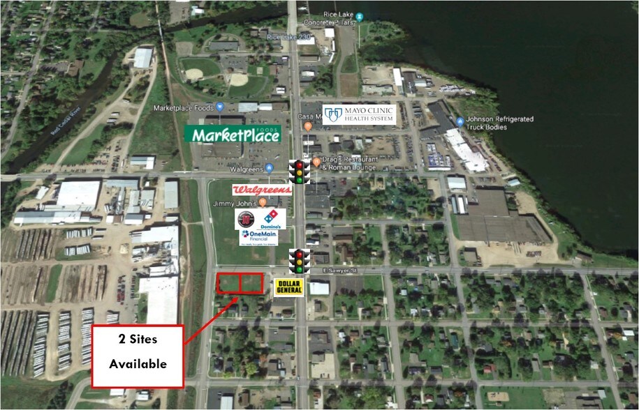 W Sawyer St, Rice Lake, WI à vendre - Aérien – Image 1 sur 1